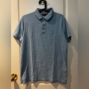 Tommy Hilfiger Men's Light Blue Polo Shirt